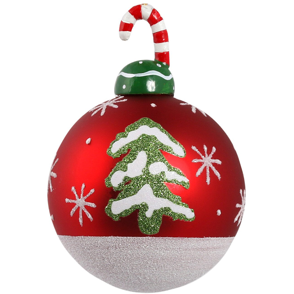 Candy Cane Topped Bauble Image