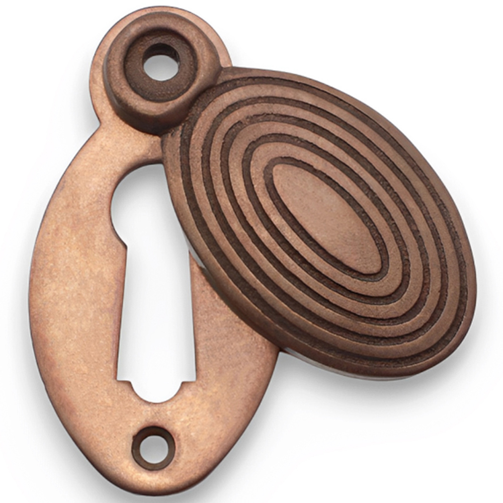 Spira Brass Oval Beehive Matt Antique Escutcheon Image 3