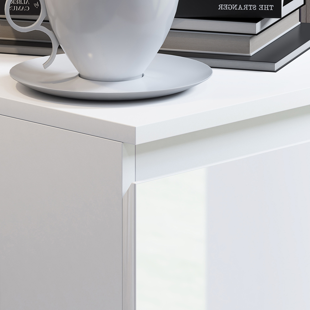 FWStyle Stora 4 Drawer White Gloss Chest of Drawers Image 4