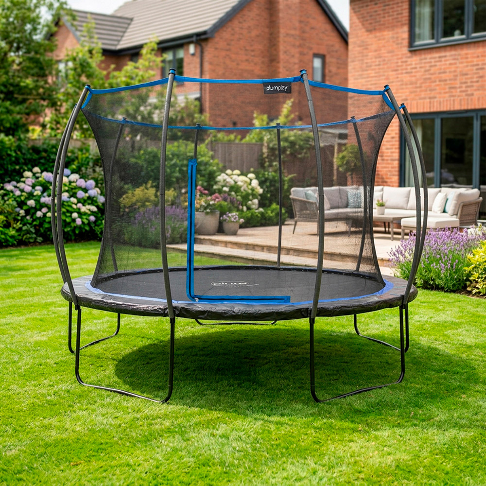 Plum Play 12ft Deluxe Springsafe Trampoline and Enclosure Image 2