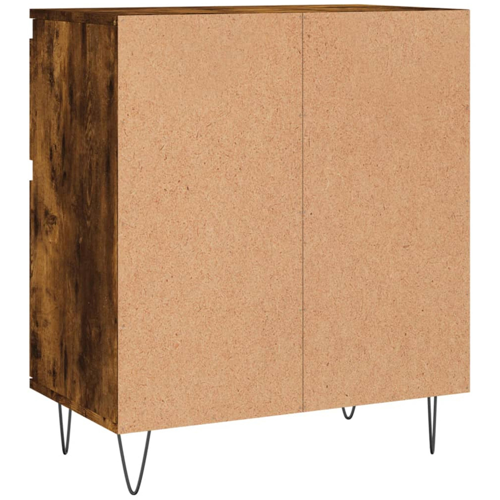 vidaXL 2 Door 2 Drawer Smoked Oak Sideboard Image 8