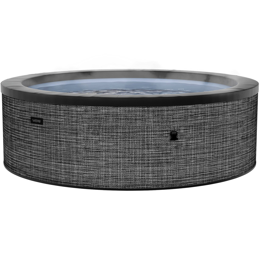 Wave Tahoe 6 Person Round Flint Rattan Hot Tub Spa Image 1