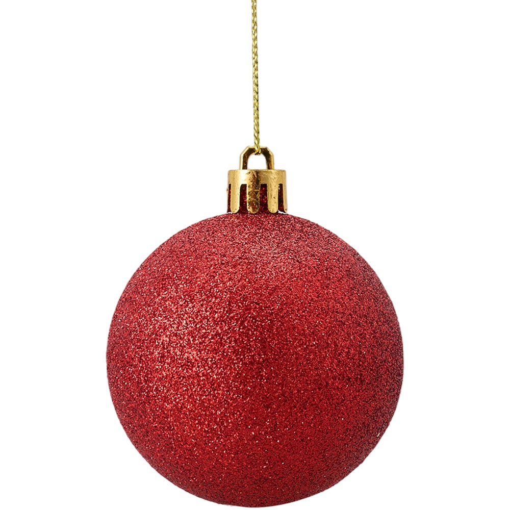 Living and Home 100 Piece Multicolour Christmas Bauble Set with Storage Box Image 6