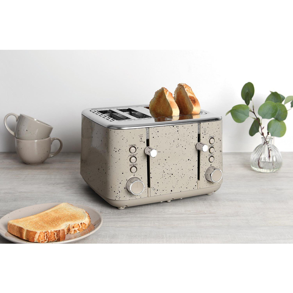 Kiso 4-Slot Toaster - Cream Image 6