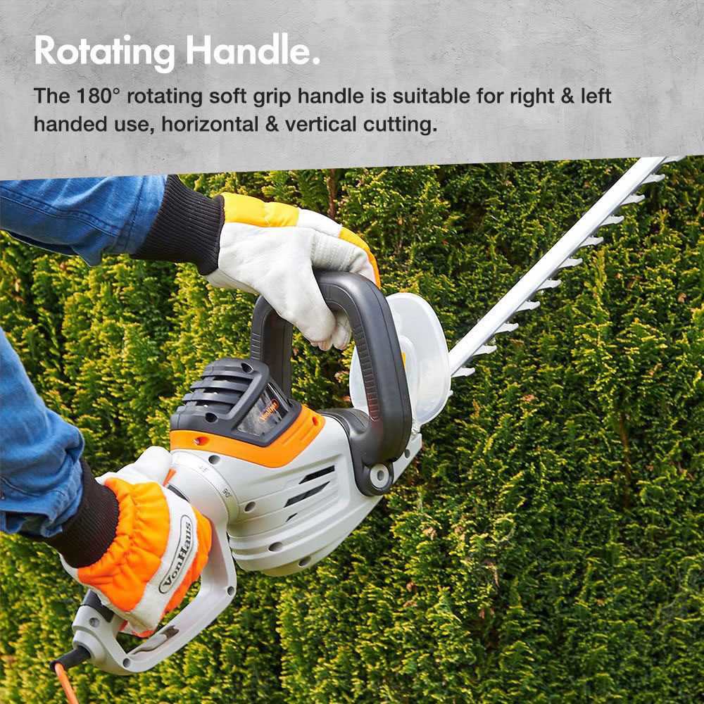 VonHaus 2515206 710W Rotatable Hedge Trimmer Image 3
