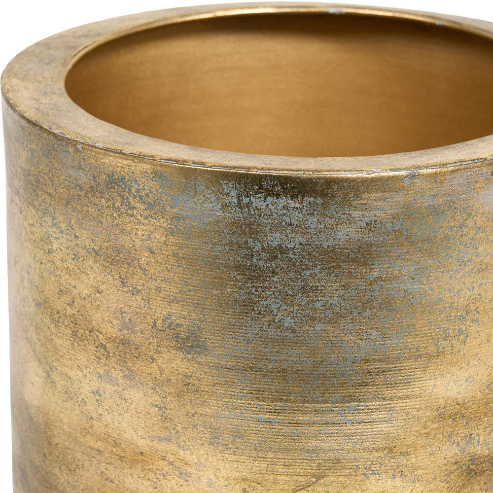 Amelia Metal Planter Brushed Gold Image 4