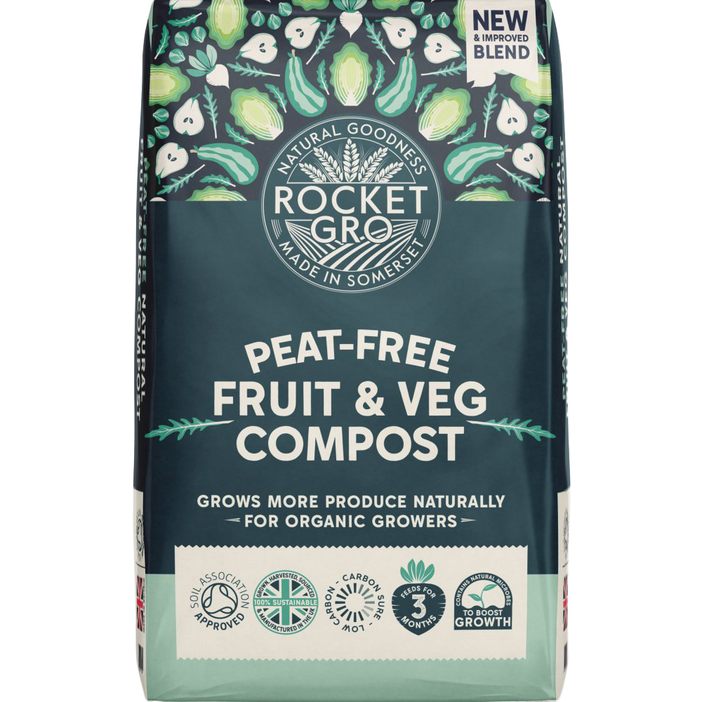 Thompson & Morgan RocketGro Fruit and Veg Compost 50L 2 Pack Image