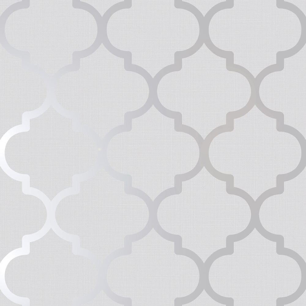 Holden Metallic Lattice Silver Wallpaper Image 1