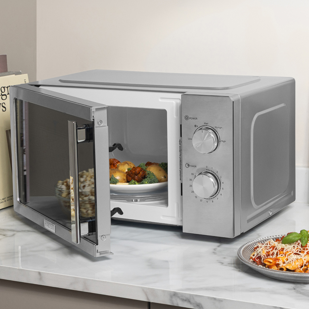 Haden 214638 Stainless Steel 20L Manual Microwave 800W Image 3