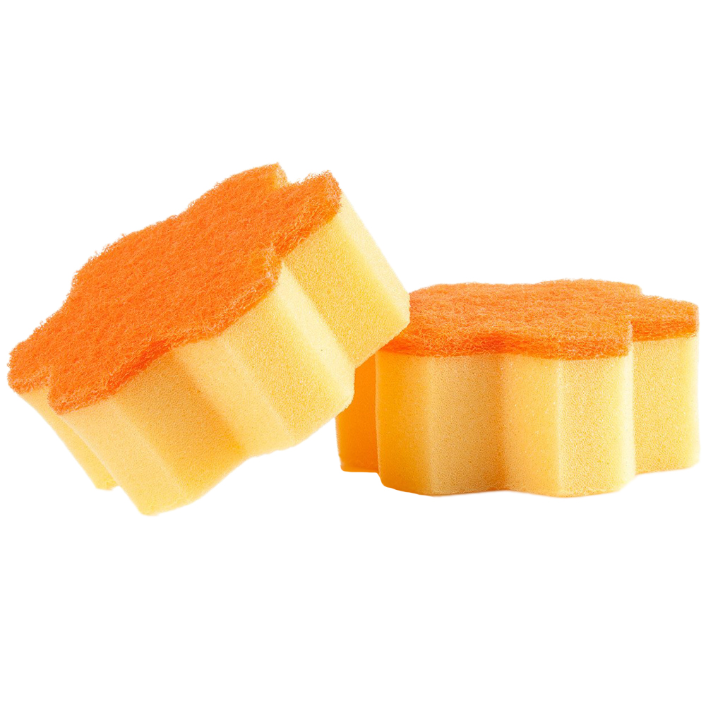 Minky Non Scratch Flower Scourers 2 Pack Image 2
