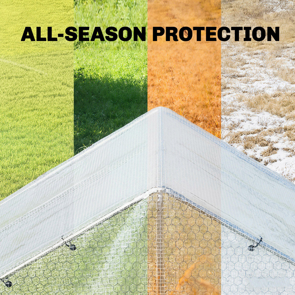 Outsunny 4 x 6m White PE Waterproof Tarpaulin Image 4