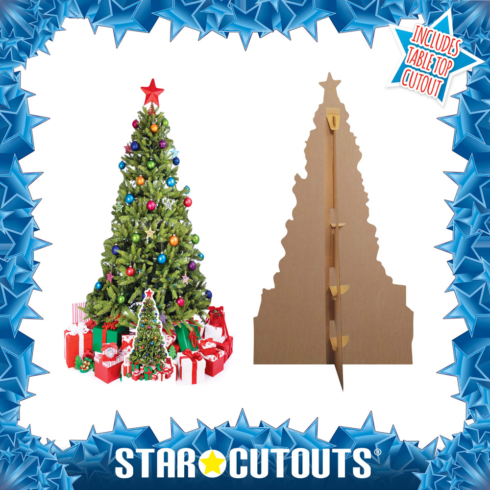 Star Cutouts Christmas Tree Cardboard Cutout 5.10ft Image 3