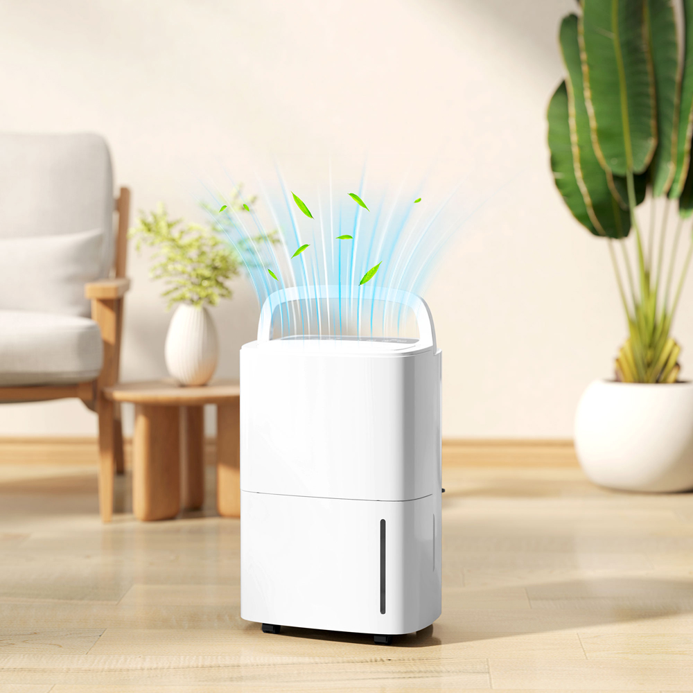 Portland White Portable Dehumidifier with Drainage 20L Image 2