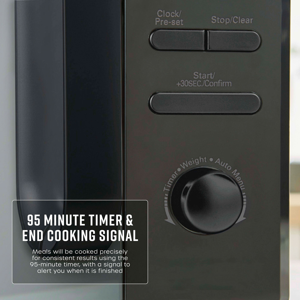 Swan SM4421BLK Black Microwave Digital 20L 800W Image 5