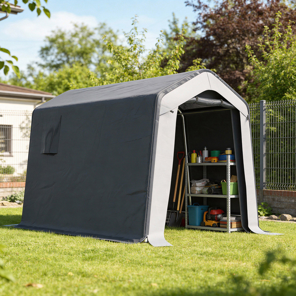 Outsunny  7.8 x 5.9ft  Portable Storage Shed Image 8