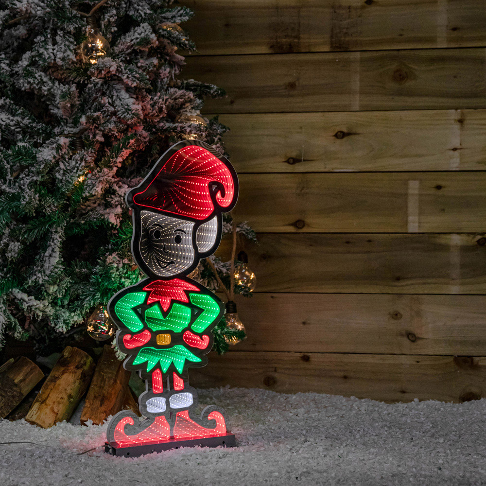 Samuel Alexander Infinity Christmas Elf in Red Boots on Metal Base 60cm Image 3