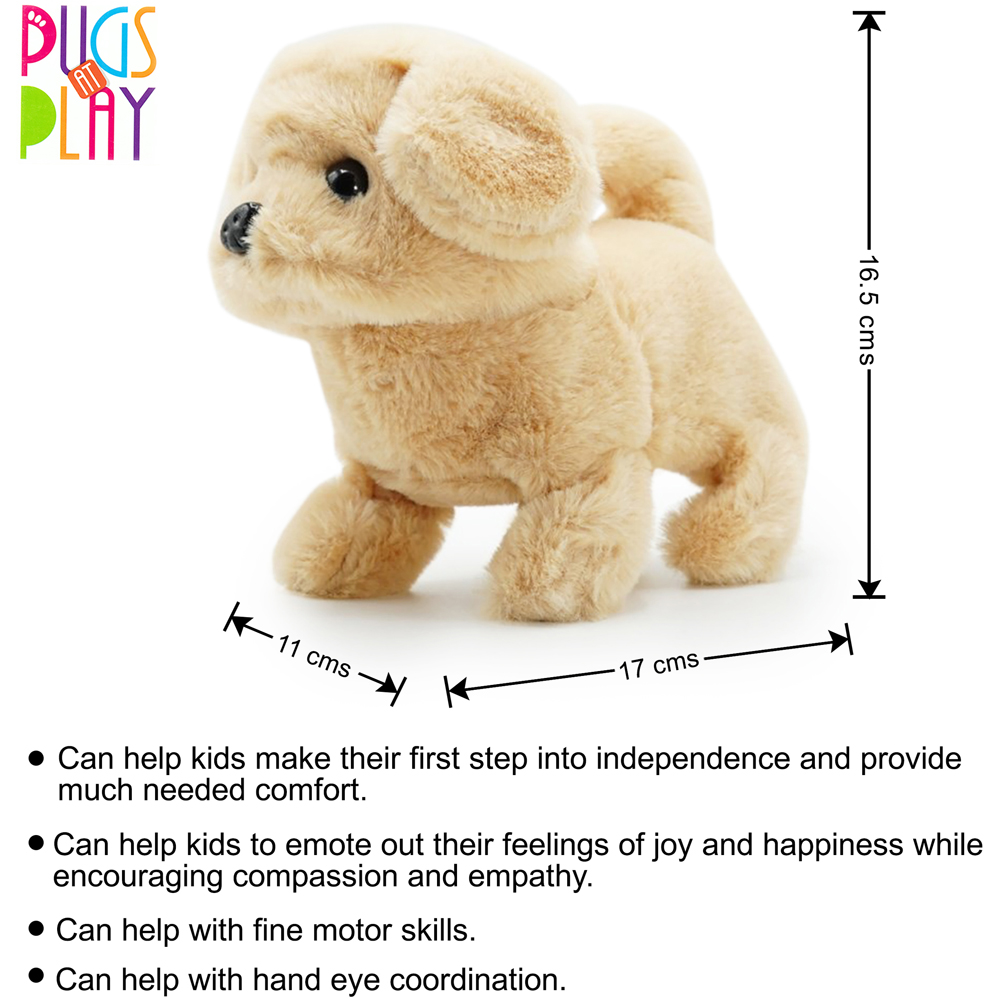 Pugs at Play Goldie The Golden Retriever Interactive Walking Dog Plush Soft Toy Image 9