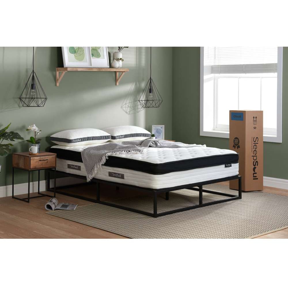 SleepSoul Cloud Super King Size Pocket Spring Memory Foam Mattress Image 2