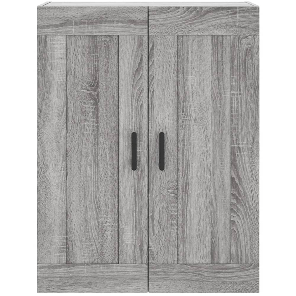 vidaXL 2 Door Grey Sonoma Wall Mounted Cabinet 2 Pack Image 6