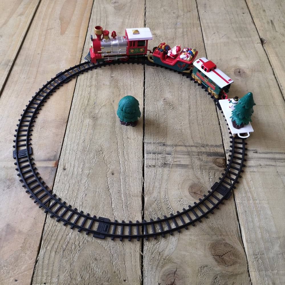 Samuel Alexander 20 Piece Light Up Christmas Santa's Musical Train Set Image 2