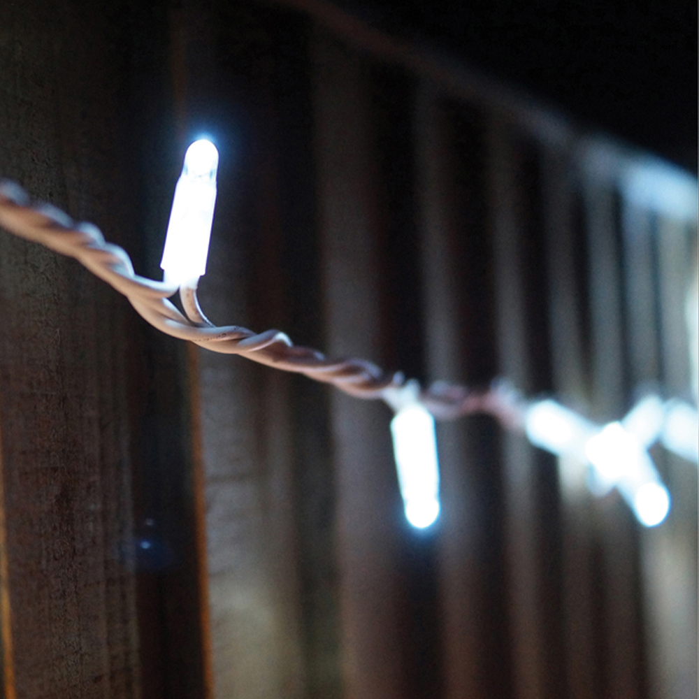 Eagle Connect Cool White LED White String Light 50m Image 3