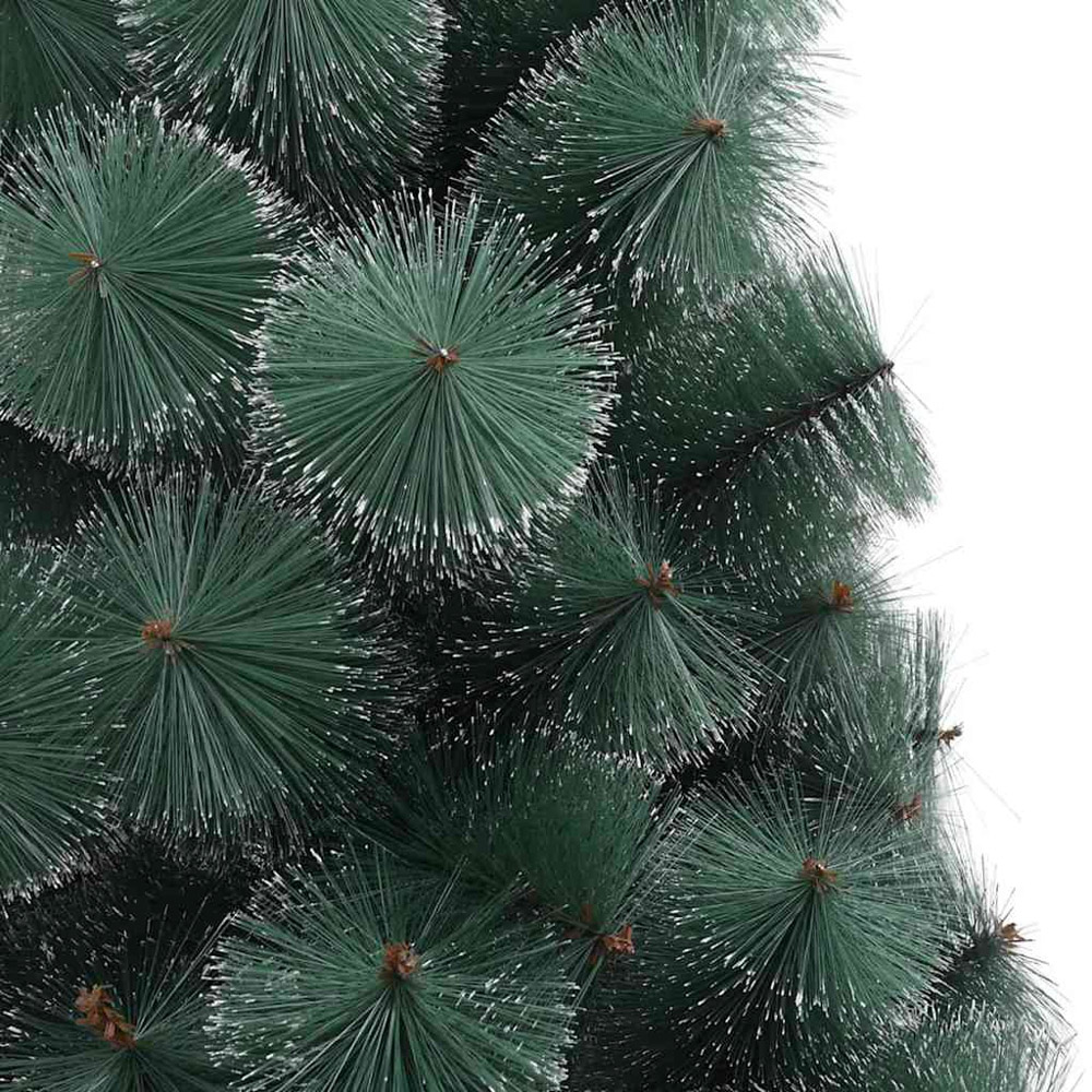 vidaXL Pre-Lit Black Baubles Green Artificial Christmas Tree 4ft Image 7