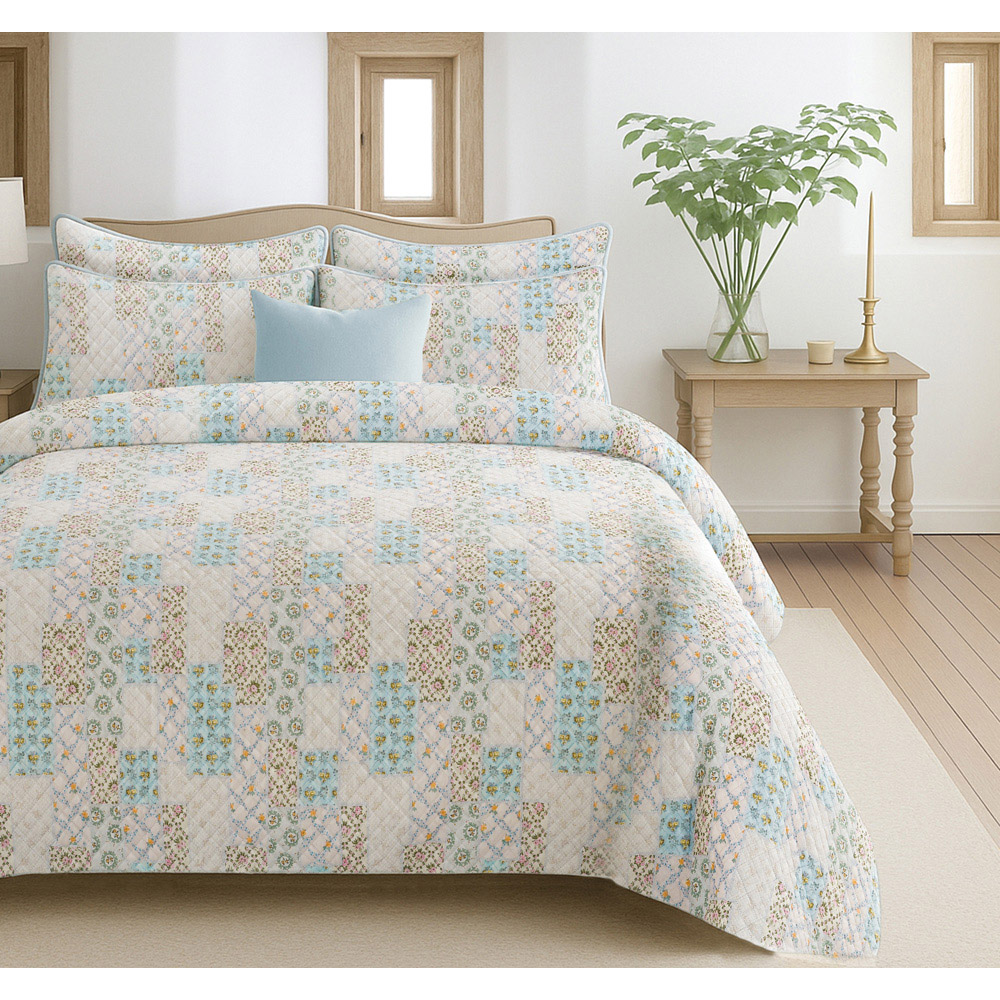 Florelle Gardenia Super King Size Multicolour Floral Reversible Duvet Cover Set Image 5
