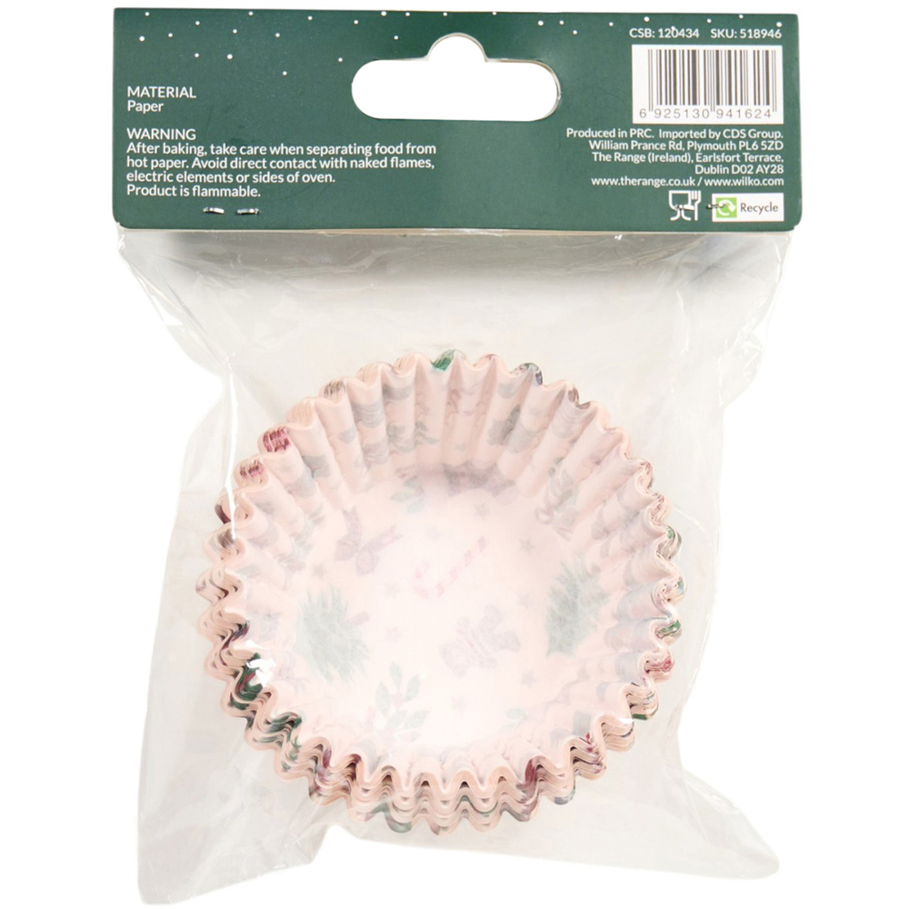 Pack of 100 Paper Christmas Cupcake Cases Image 5