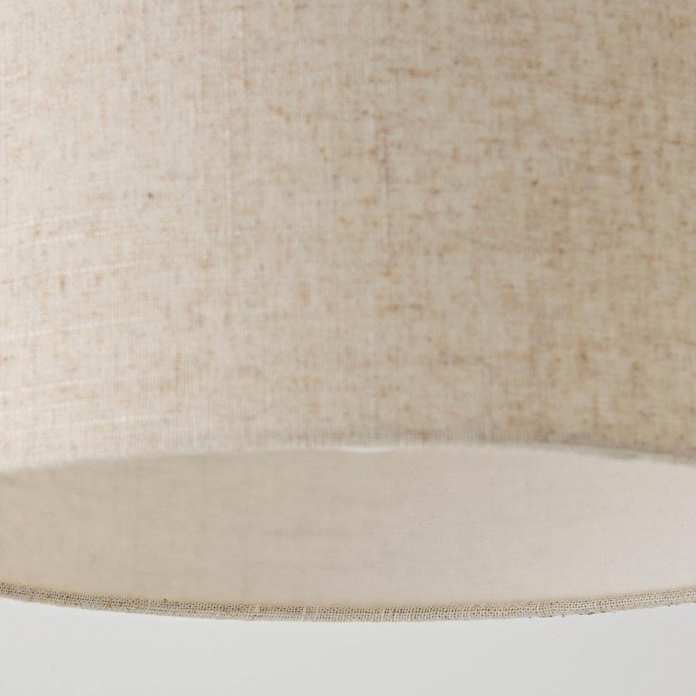 ValueLights Reni Small Cream Linen Drum Easy Fit Pendant Lamp Shade Image 5