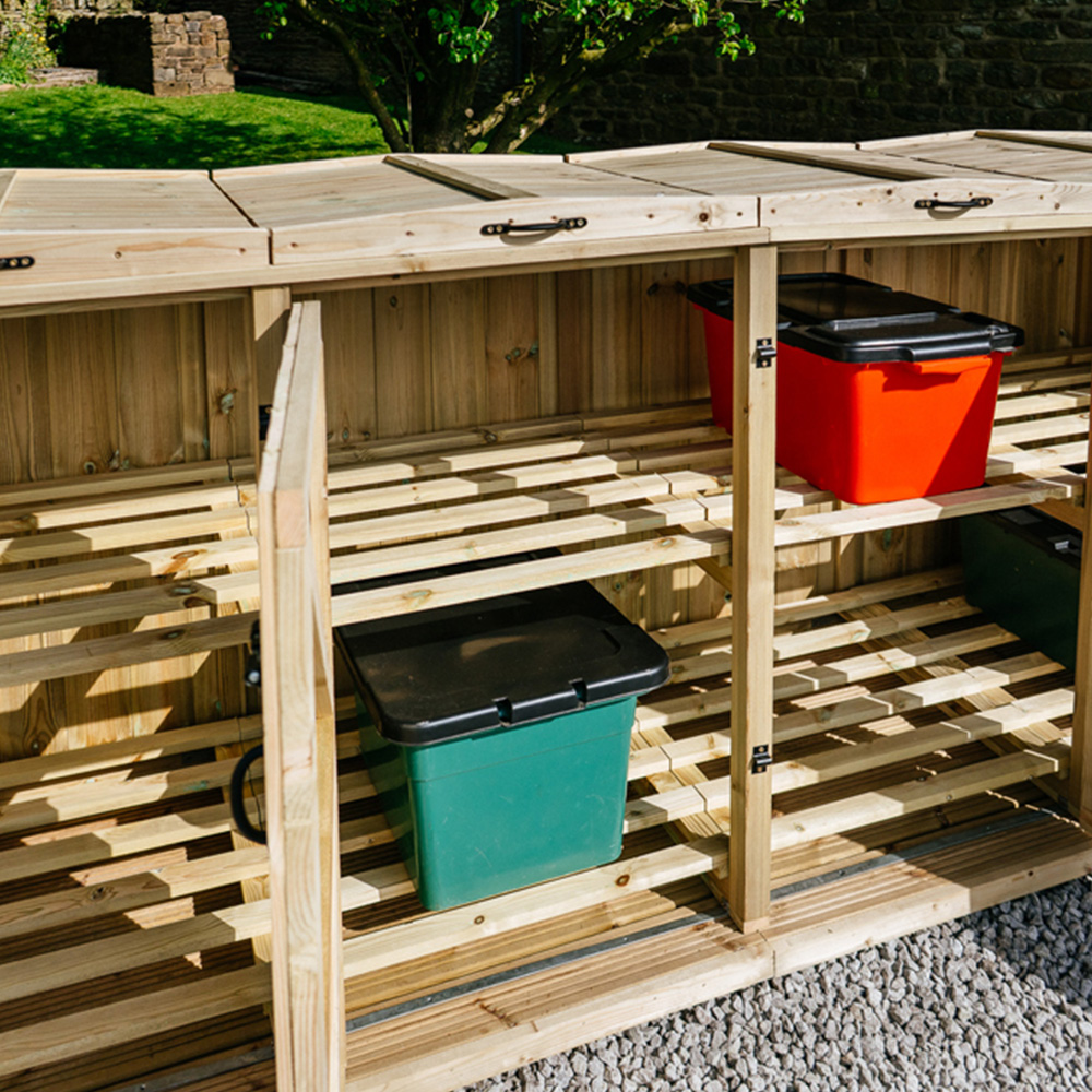 The Garden Village Chatburn 8 Recycle Box Storage shed Image 6