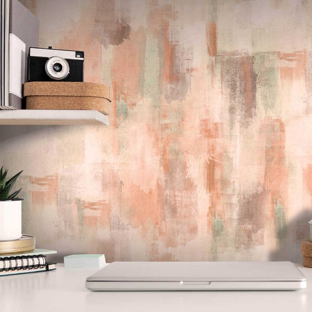 Arthouse Painterly Pattern Neutral Wallpaper Image 5