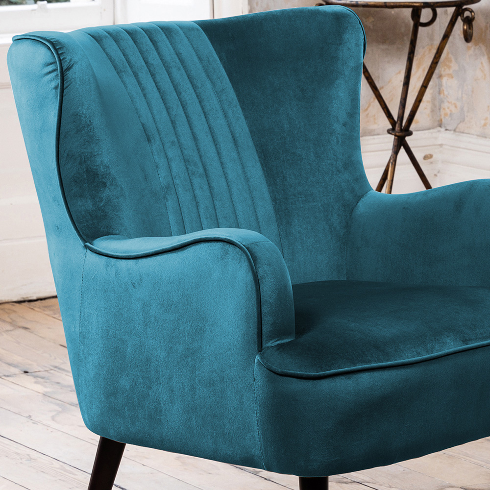 Artemis Home Madison Teal Velvet Accent Chair Image 2