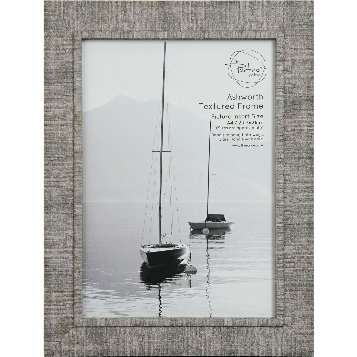 Ashworth Textured Frame - Grey / A4 Image 1