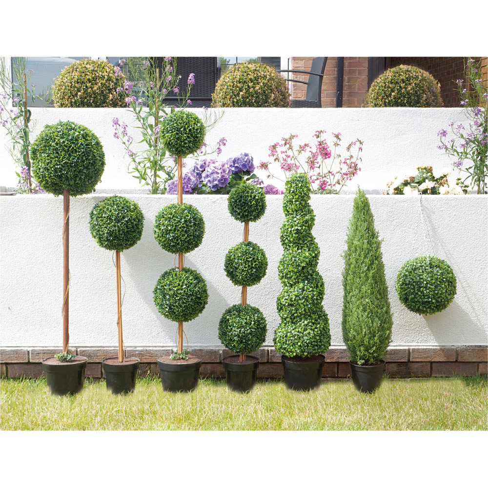 Best4 Green Artificial Topiary Ball Tree 85cm Wilko