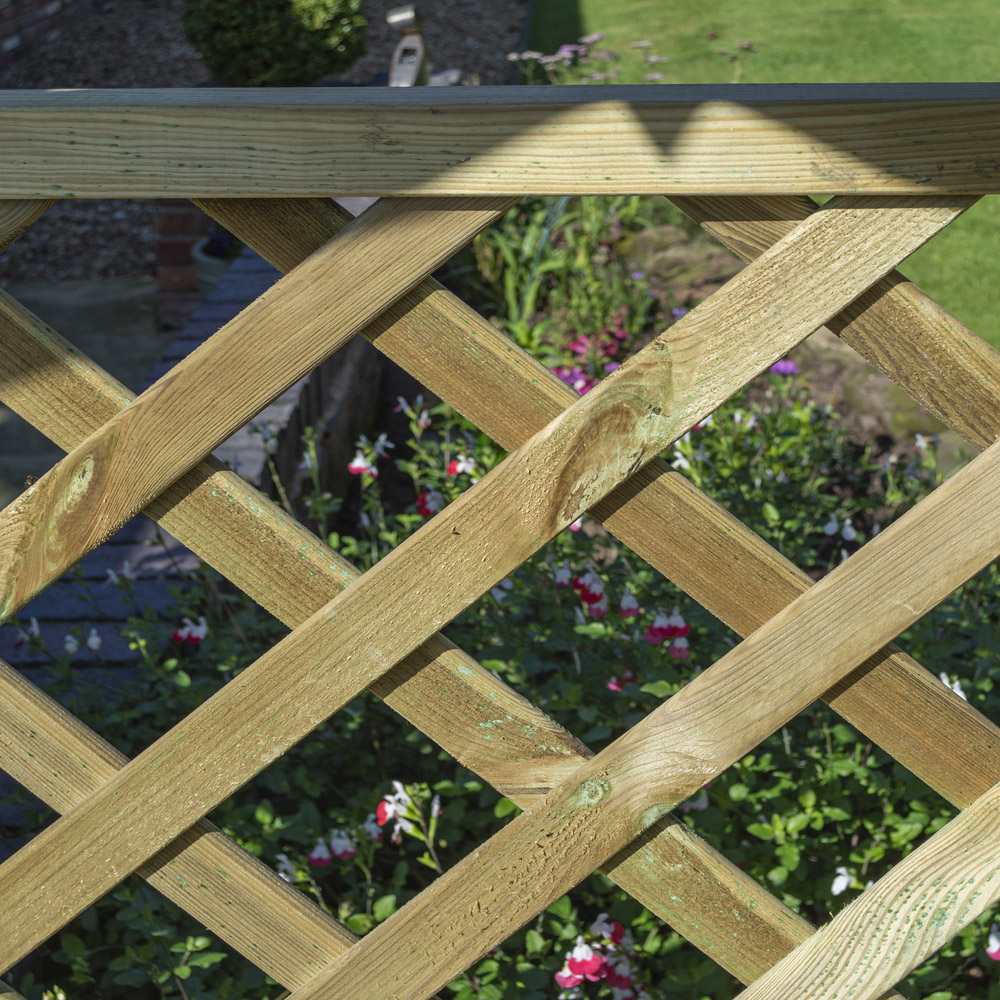 Rowlinson Stretton Natural Arbour with Slatted Roof Image 6