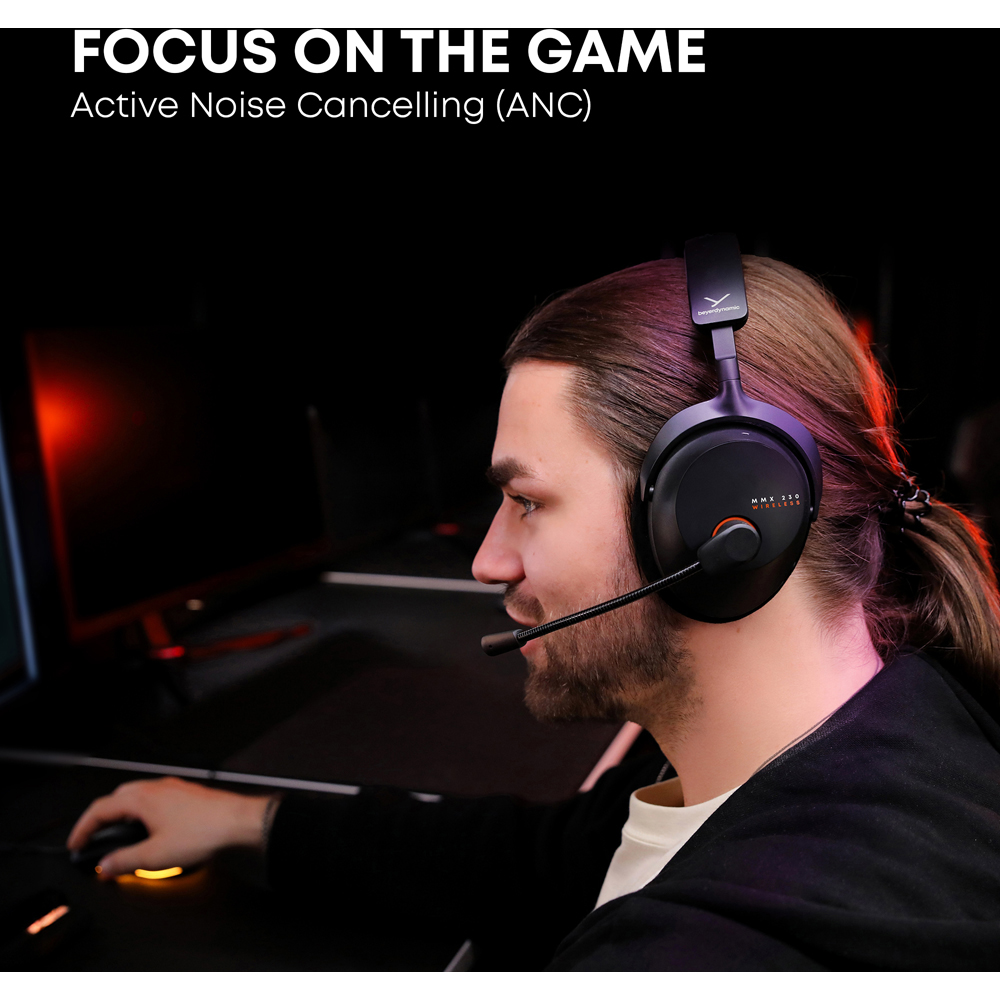 Beyerdynamic MMX 230 Black Wireless On-Ear Gaming Headphones with Microphone Image 8