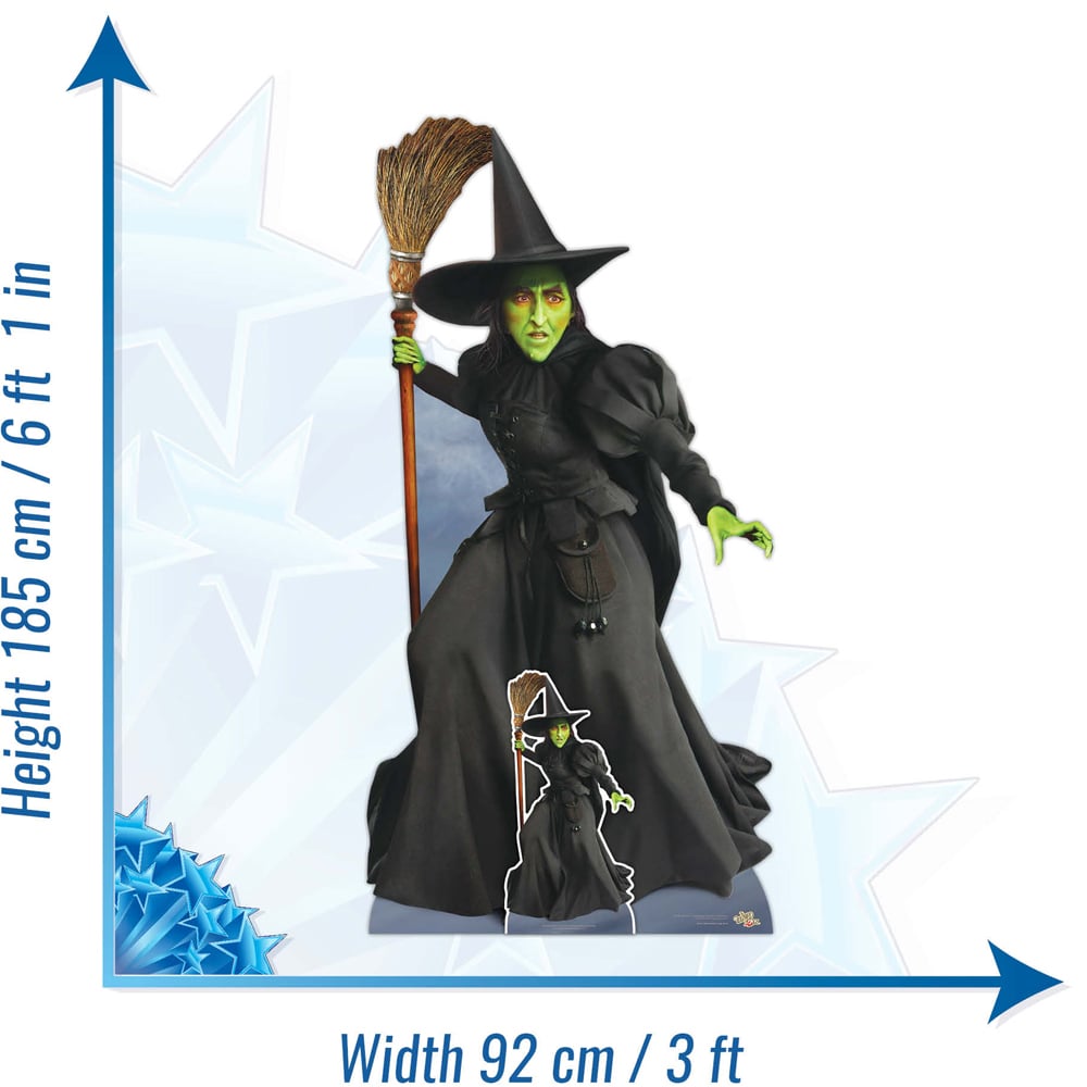 Star Cutouts Wicked Witch West Wizard Of Oz Cardboard Cutout 6.1ft Image 6