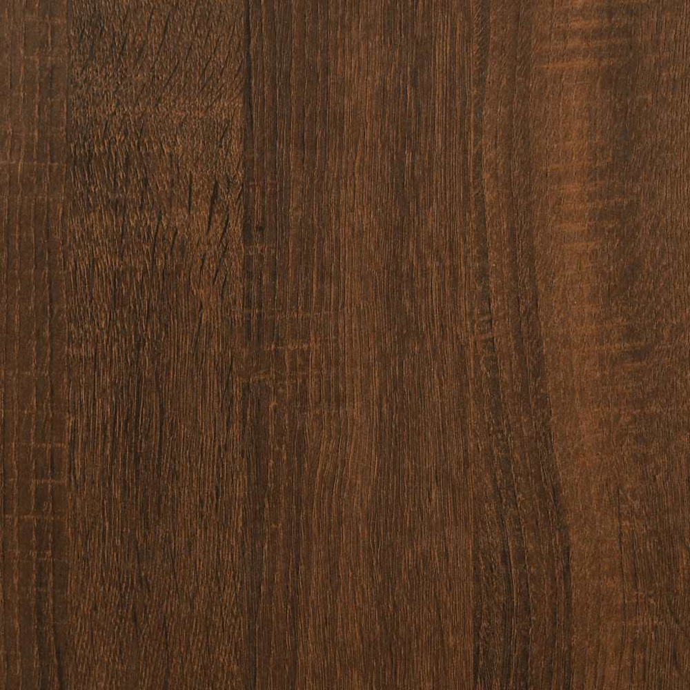 vidaXL 2 Shelf Brown Oak Record Cabinet Image 6