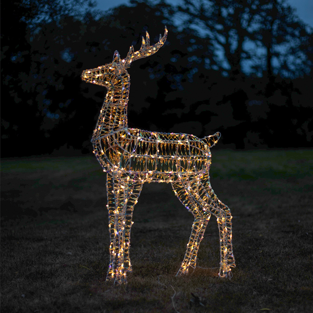 The Christmas Centre 230 LED Laser Light-Up Stag Reindeer 4ft Image 8