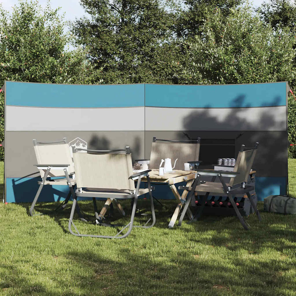 Walplus Blue Waterproof Camping Windbreak 340 x 130cm Image 2