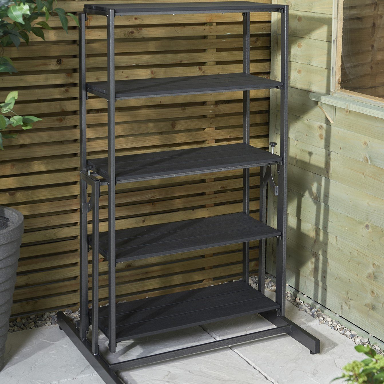 Patio Folding Table Into Shelf Image 1