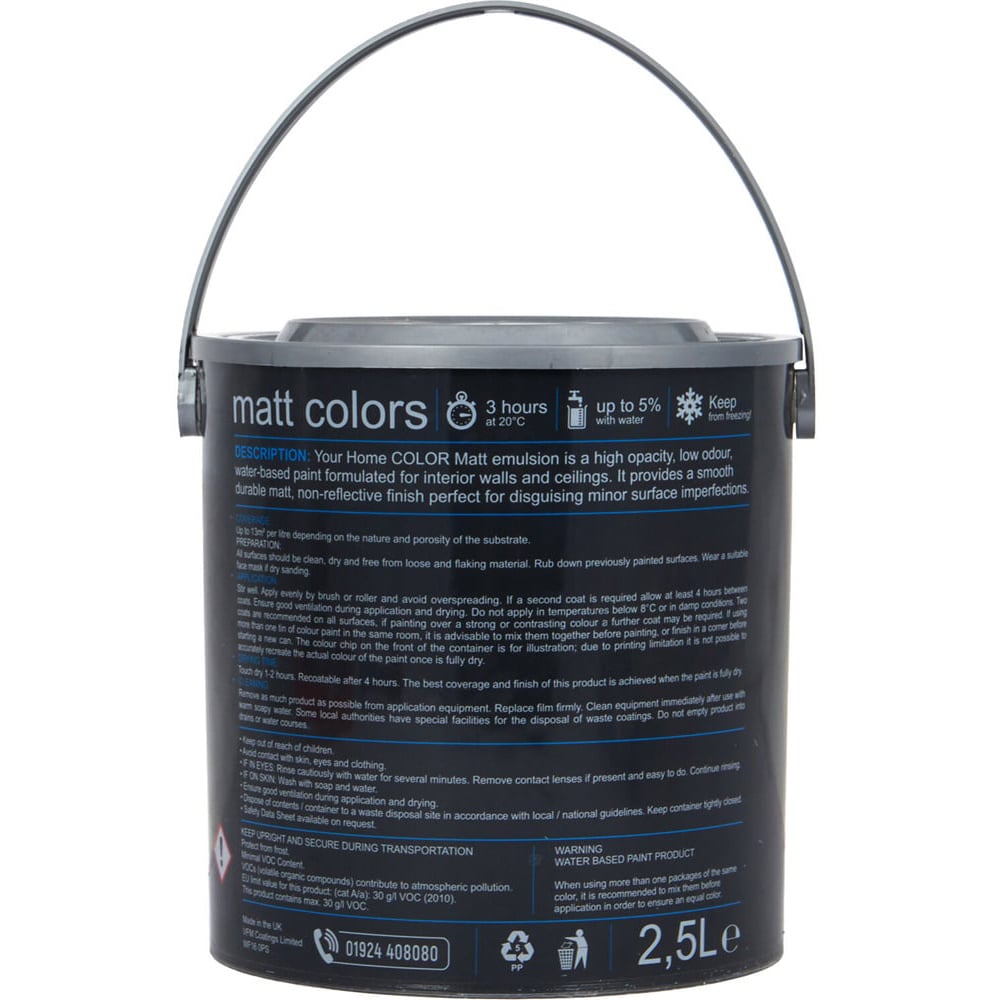 Your Home Walls & Ceilings Toasted Mushroom Matt Emulsion Paint 2.5L Image 4