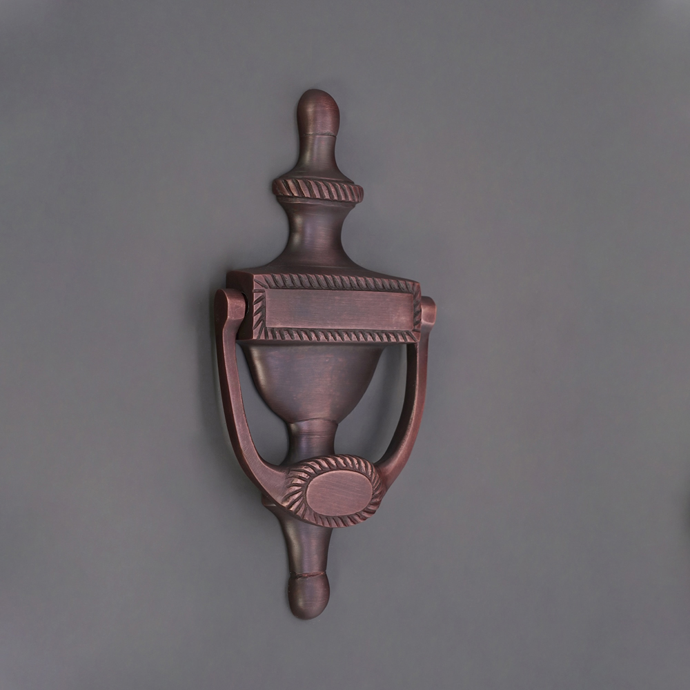 Spira Brass Aged Bronze Georgian Door Knocker Image 2