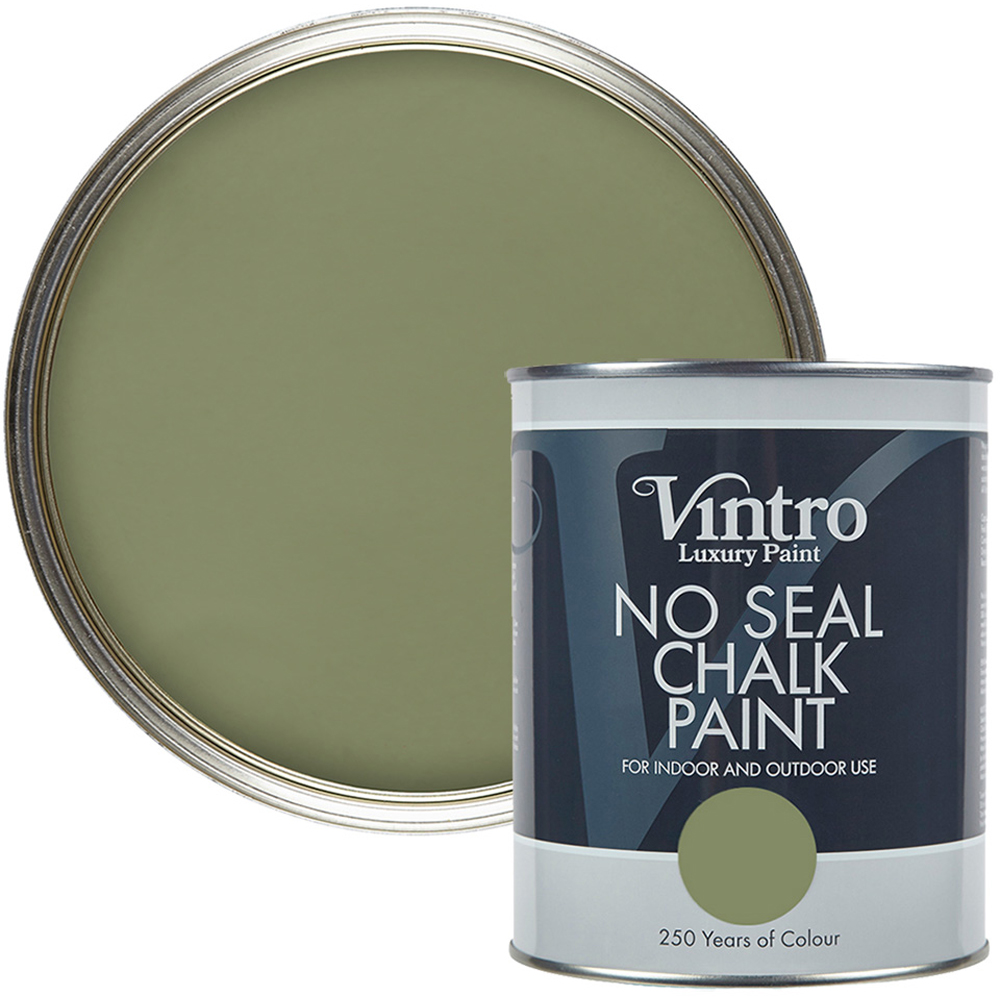 Vintro Paint Chiffchaff Green No Seal Chalk Paint 1L Image 1