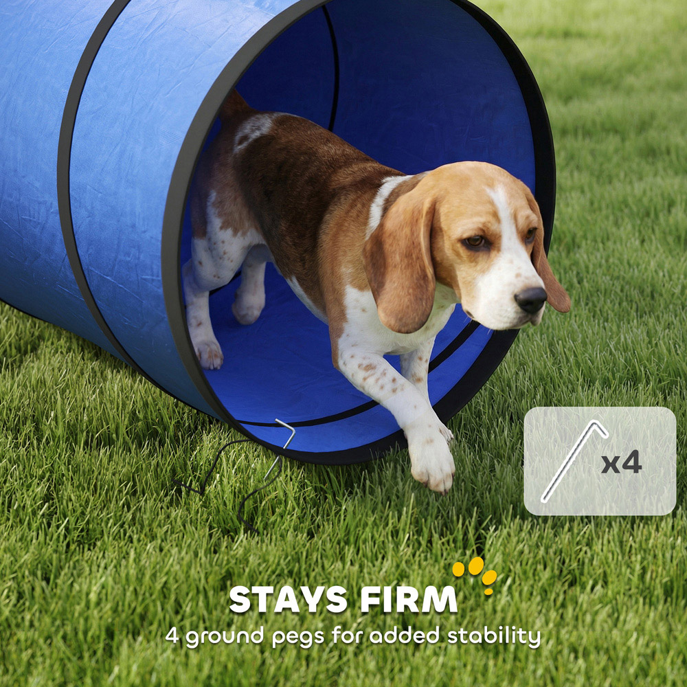 PawHut Foldable Dog Tunnel 300cm with 4 Ground Pegs and Bag Image 6
