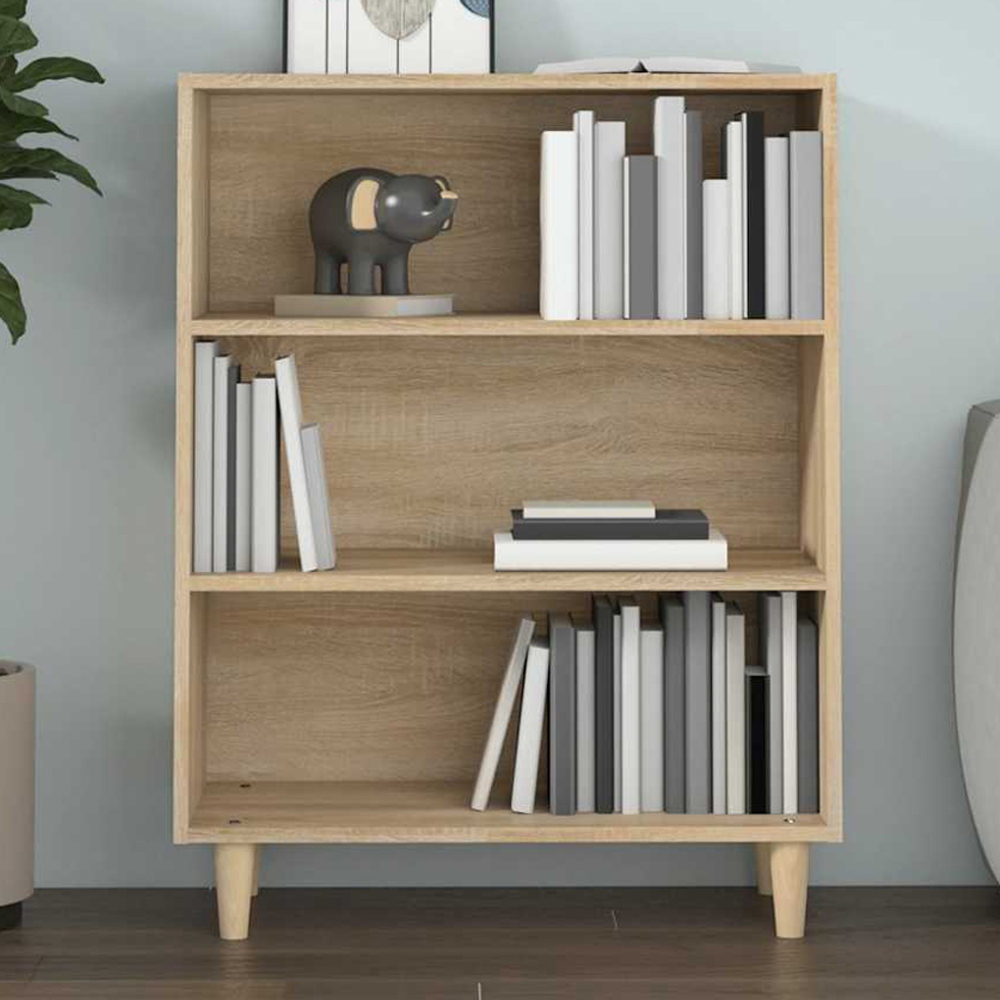 vidaXL 3 Shelf Sonoma Oak Sideboard Image 1