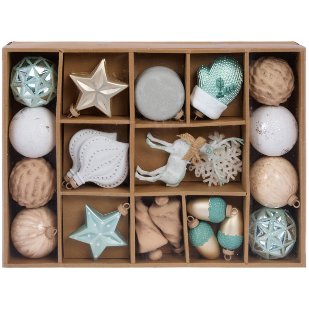 Pack of 26 Nordic Noel Baubles Image 1