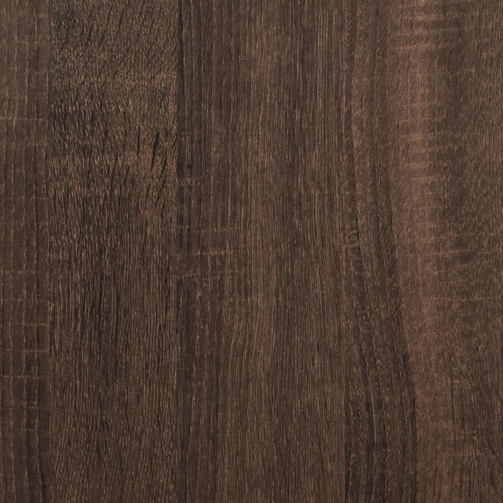 vidaXL 6 Shelf Brown Oak Floating Wall Shelf Image 8