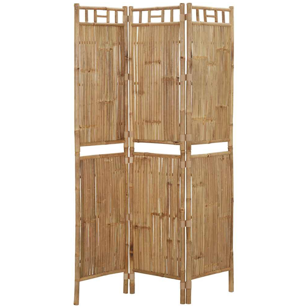 vidaXL Bamboo 3 Panel Room Divider 120 x 180cm Image 3