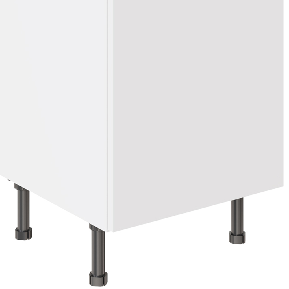 Kitchen Kit Value Slab Matt White Drawerline Base Cabinet 500mm Image 3